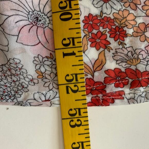 NATURAL LIFE Dress Maxi Boho V-Neck Flutter Sleeve Tiered Skirt Removable Slip - Picture 13 of 14